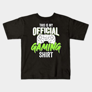 This is my official Gaming Shirt Funny Retro Kids T-Shirt